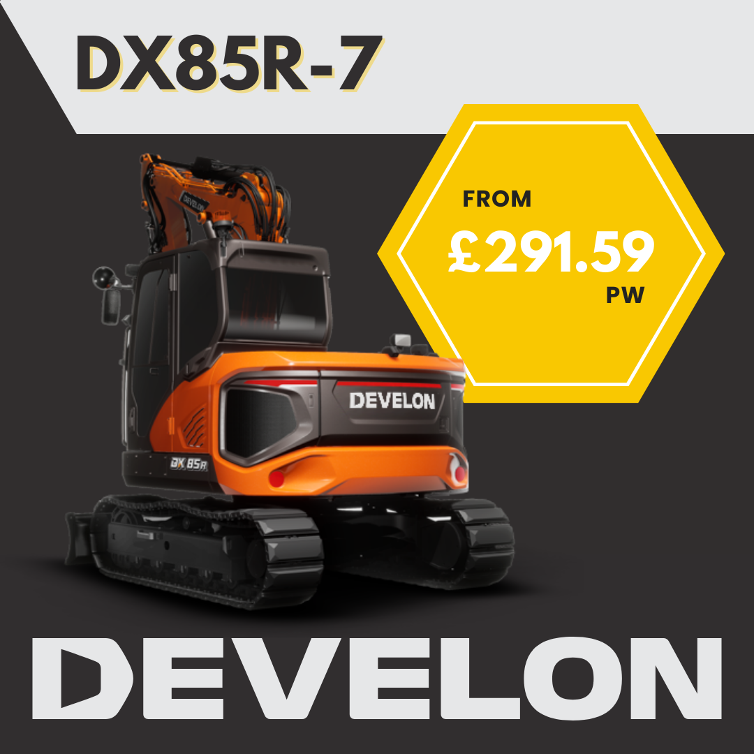 DEVELON DX85R-7 - FROM £291.59 PER WEEK*