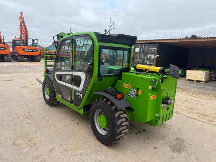 Rear three-quarter view of the new Merlo P27.6 telehandler