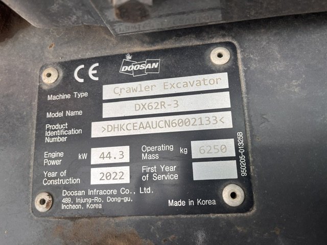 2022 DEVELON DX62R-3 - Image 9