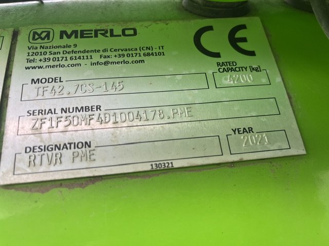 2021 MERLO TF42.7CS-145 - Image 8