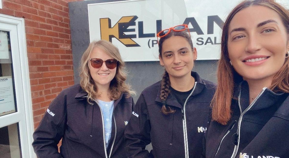 Service Manager Elle, Ginny and April from the Kellands Service Department, pictured from left to right.